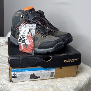 Hi-Tec Men’s Charcoal and Orange Waterproof Hiking Boots